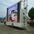 2015 new design p10 full color JAC outdoor mobile led screen truck for sale